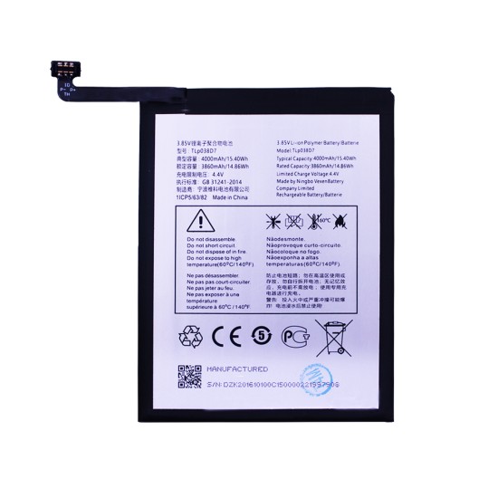 Battery TLP038D1/TLP038D7 for Alcatel 1S 2020/5028D 1SE 2020/5030/TCL 10 SE 4000mAh